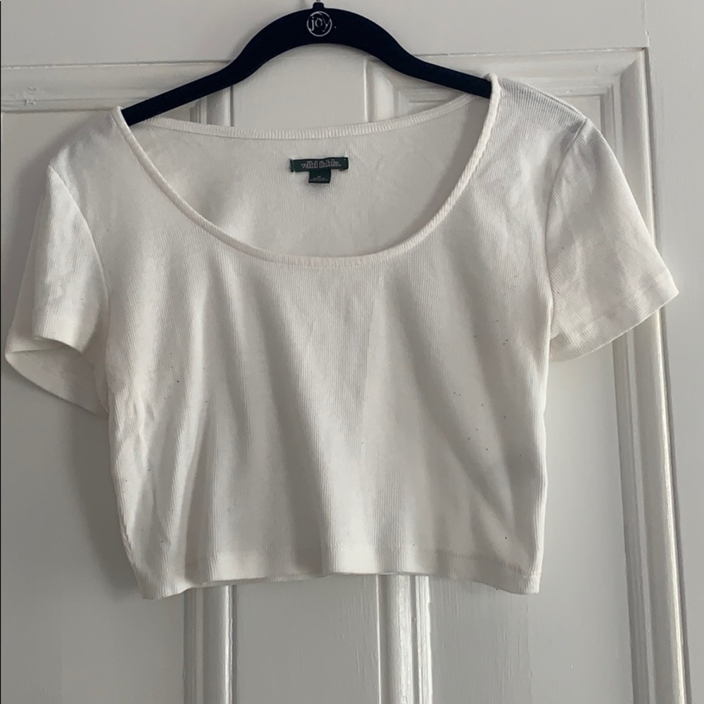 Wild Fable White Crop Top